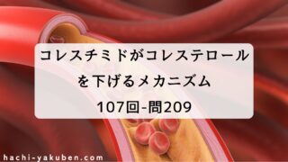 コレスチミドとコール酸の相互作用【薬剤師国家試験107回問209】
